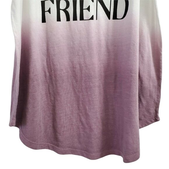 Torrid Tank Top Large Wine Mama's Bestfriend Dip Dye Purple White Sleeveless NWT - Picture 4 of 7